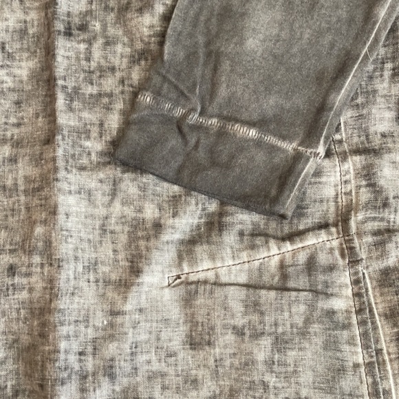 Size M / 36 - Sandwich - Linen Tunic Dress - grey knee length ¾ sleeves, classic - Picture 7 of 16